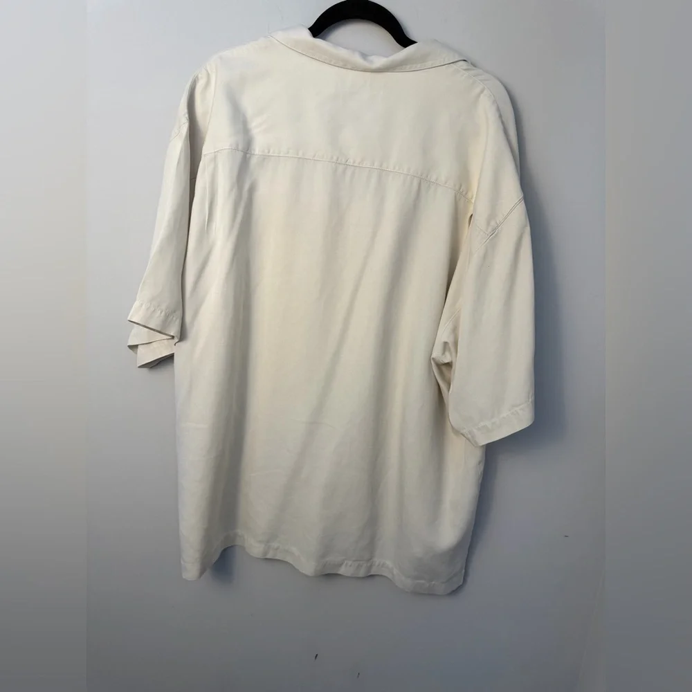 Tommy Bahama Men’s Silk Button Up Shirt XXL | 100% Silk | Short Sleeve - Picture 5 of 13